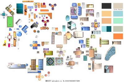 室内彩色平面设计 空间规划的视觉艺术
